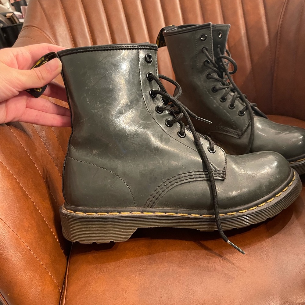 Doc Martens size 8 patent leather boots